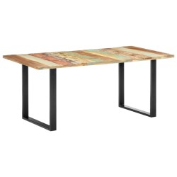 Table à manger 180x90x76 cm Bois de récupération massif 