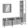 Ensemble d'armoires de salle de bain 4 pcs sonoma gris 
