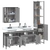 Ensemble d'armoires de salle de bain 4 pcs sonoma gris 