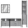 Ensemble d'armoires de salle de bain 4 pcs sonoma gris 