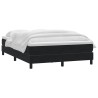 Sommier à lattes de lit avec matelas noir 160x210 cm velours 