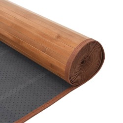 Tapis rectangulaire naturel 60x100 cm bambou 