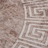 Tapis lavable antidérapant 120 cm beige 
