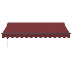 Auvent rétractable automatique bordeaux 350x250 cm 