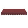 Auvent rétractable automatique bordeaux 350x250 cm 