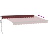 Auvent rétractable automatique bordeaux 350x250 cm 