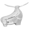 Sculpture de TaureauArgent 37x44x17 cm Aluminium 