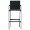 Ensemble de bar de jardin 3 pcs Noir 