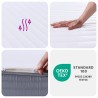 Matelas en mousse moyennement doux 180x200 cm 