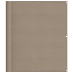 Écran de balcon taupe 120x700 cm 100% polyester oxford 