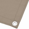 Écran de balcon taupe 120x700 cm 100% polyester oxford 