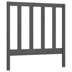 Tête de lit Gris 106x4x100 cm Bois massif de pin 