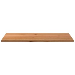Dessus de table marron clair bois chêne massif rectangulaire 