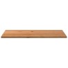 Dessus de table marron clair bois chêne massif rectangulaire 