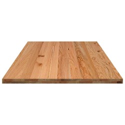 Dessus de table marron clair bois chêne massif rectangulaire 