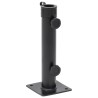 Base de parasol pour mât Ø38/48 mm noir mat acier 