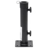 Base de parasol pour mât Ø38/48 mm noir mat acier 