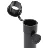 Base de parasol pour mât Ø38/48 mm noir mat acier 