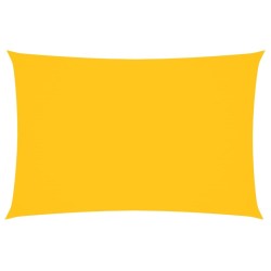 Voile de parasol Tissu Oxford rectangulaire 2x4 m Jaune 