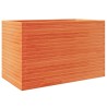 Jardinière cire marron 110x60x68,5 cm bois de pin massif 