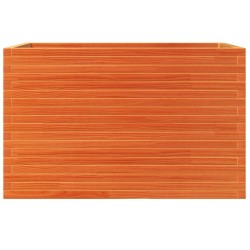 Jardinière cire marron 110x60x68,5 cm bois de pin massif 