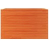 Jardinière cire marron 110x60x68,5 cm bois de pin massif 