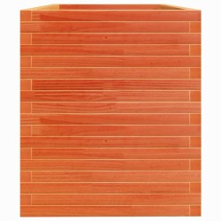 Jardinière cire marron 110x60x68,5 cm bois de pin massif 