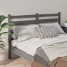 Tête de lit Gris 141x4x100 cm Bois massif de pin 