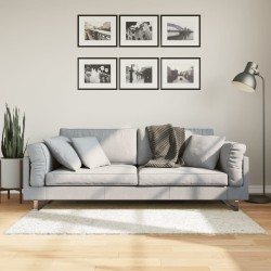 Tapis OVIEDO à poils courts crème 80x150 cm 