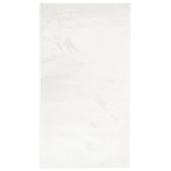 Tapis OVIEDO à poils courts crème 80x150 cm 