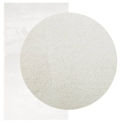 Tapis OVIEDO à poils courts crème 80x150 cm 