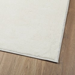 Tapis OVIEDO à poils courts crème 80x150 cm 