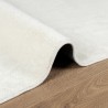 Tapis OVIEDO à poils courts crème 80x150 cm 