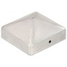 Bouchons de poteau de clôture 6 pcs Métal galvanisé 71x71 mm 