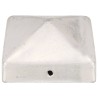Bouchons de poteau de clôture 6 pcs Métal galvanisé 71x71 mm 