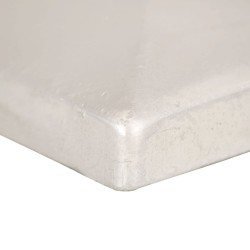 Bouchons de poteau de clôture 6 pcs Métal galvanisé 71x71 mm 