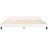 Cadre de lit sans matelas blanc 200x200 cm similicuir 