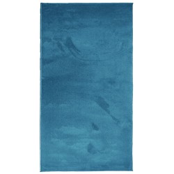 Tapis OVIEDO à poils courts turquoise 80x150 cm 
