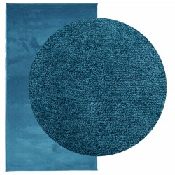 Tapis OVIEDO à poils courts turquoise 80x150 cm 