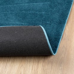 Tapis OVIEDO à poils courts turquoise 80x150 cm 