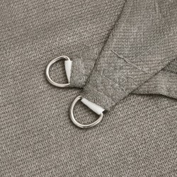 Voile d'ombrage 160 g/m² trapèze gris clair 4/5x3 m PEHD 