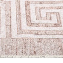 Tapis lavable antidérapant 80x150 cm Beige 