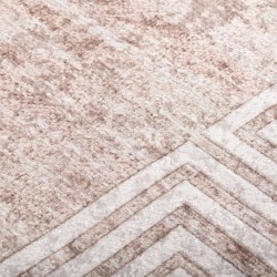 Tapis lavable antidérapant 80x150 cm Beige 