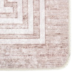 Tapis lavable antidérapant 80x150 cm Beige 
