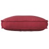 Coussin Palette pour Dossier Rouge Vin 70x40x12 cm Tissu Oxford 
