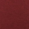Repose-pied Rouge bordeaux 45x29,5x35 cm Tissu et similicuir 