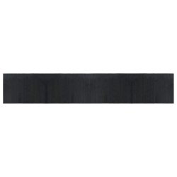 Tapis rectangulaire noir 70x400 cm bambou 