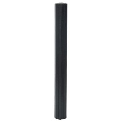 Tapis rectangulaire noir 70x400 cm bambou 
