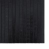 Tapis rectangulaire noir 70x400 cm bambou 