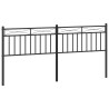 Tête de lit métal noir 193 cm 